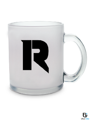 Glas Tasse mit xRxju Logo