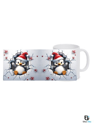 Pinguin Weihnachtstasse